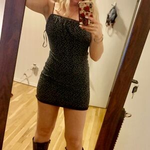 NWT - Black Floral Mini Dress